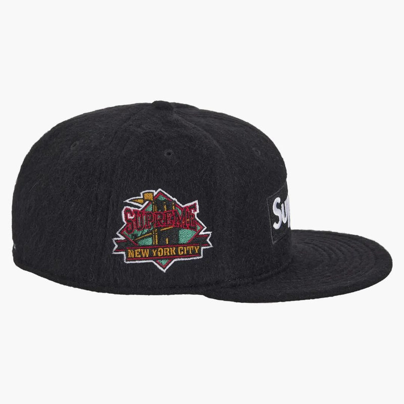 Supreme Mohair Box Logo New Era Black