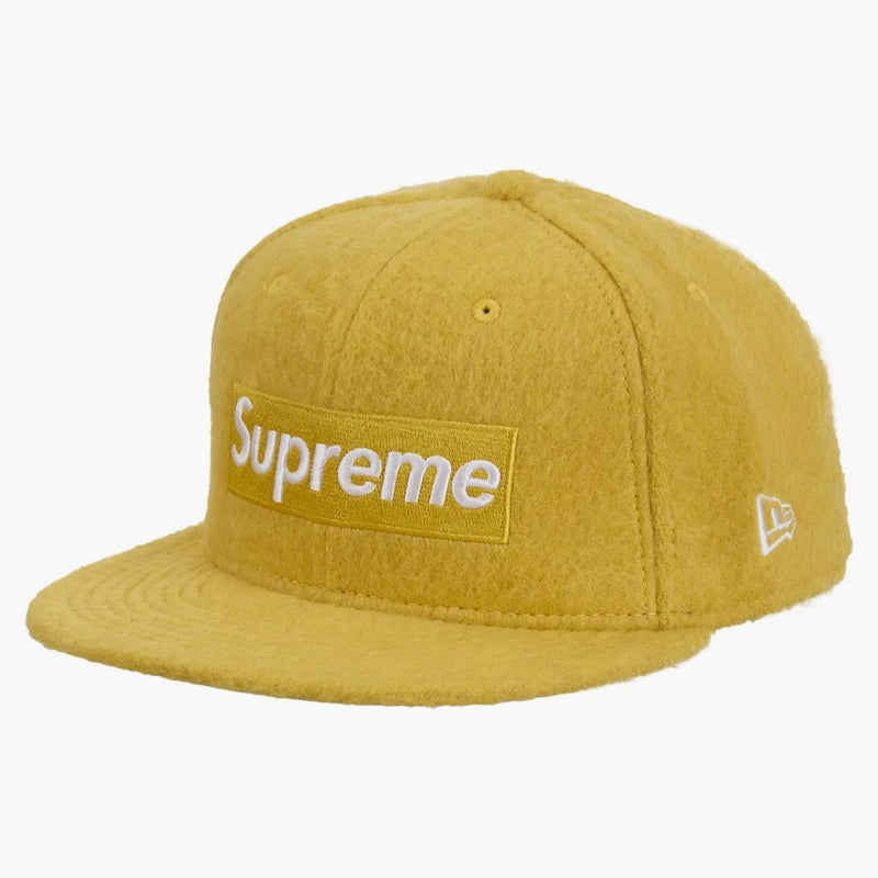 Supreme Mohair Box Logo New Era Dark Yellow