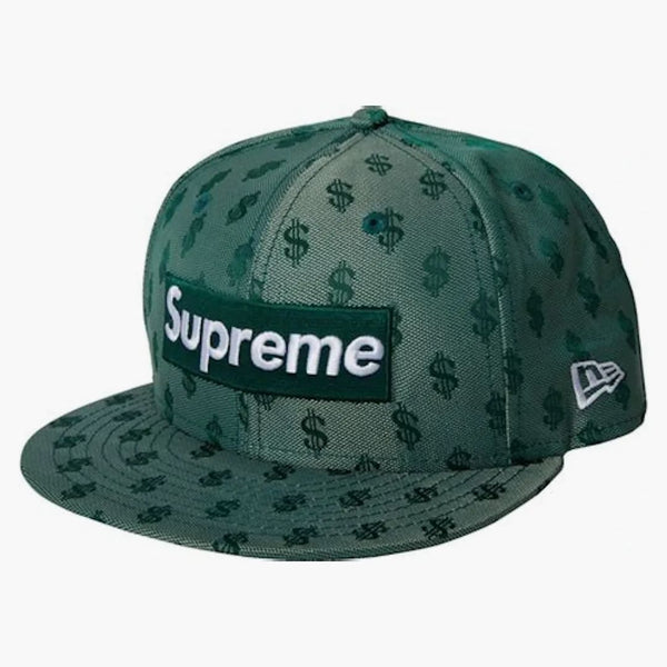 Supreme Monogram Box Logo New Era Green