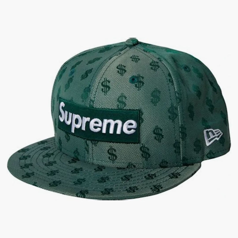 Supreme Monogram Box Logo New Era Green