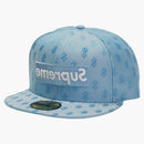 Nejvyšší monogramový box logo nové éry světle modrá