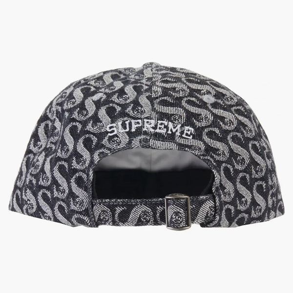 Supreme Monogram Denim 6-panel Black