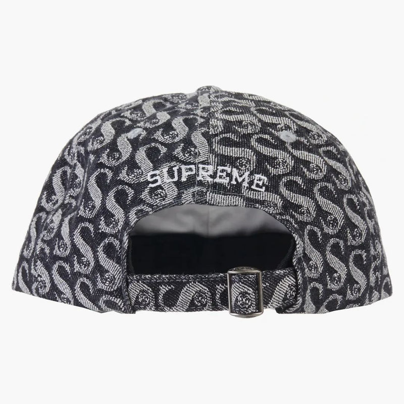 Supreme Monogram Denim 6-panel Black
