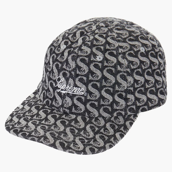 Supreme Monogram Denim 6-panel Black