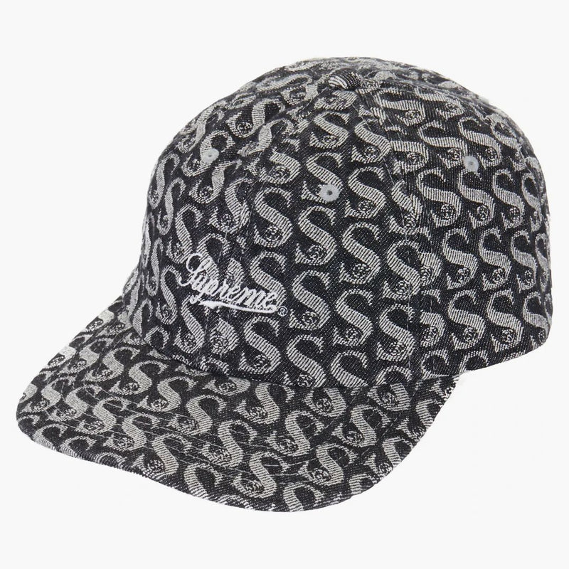 Supreme Monogram Denim 6-panel Black