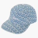 Supreme Monogram Denim 6-panel Blue