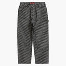 Supreme Monogram Double Knee Denim Panter Pant (FW21) Czarny