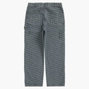Supreme Monogram Double Knee denim Painter Pant (FW21) Blue