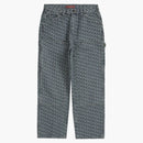 Supreme Monogram Double Knee denim Painter Pant (FW21) Blue