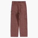 Supreme Monogram Double Knee denim Painter Pant (FW21) Red