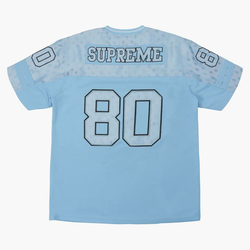 Supreme Monogram Football Jersey Columbia Blue