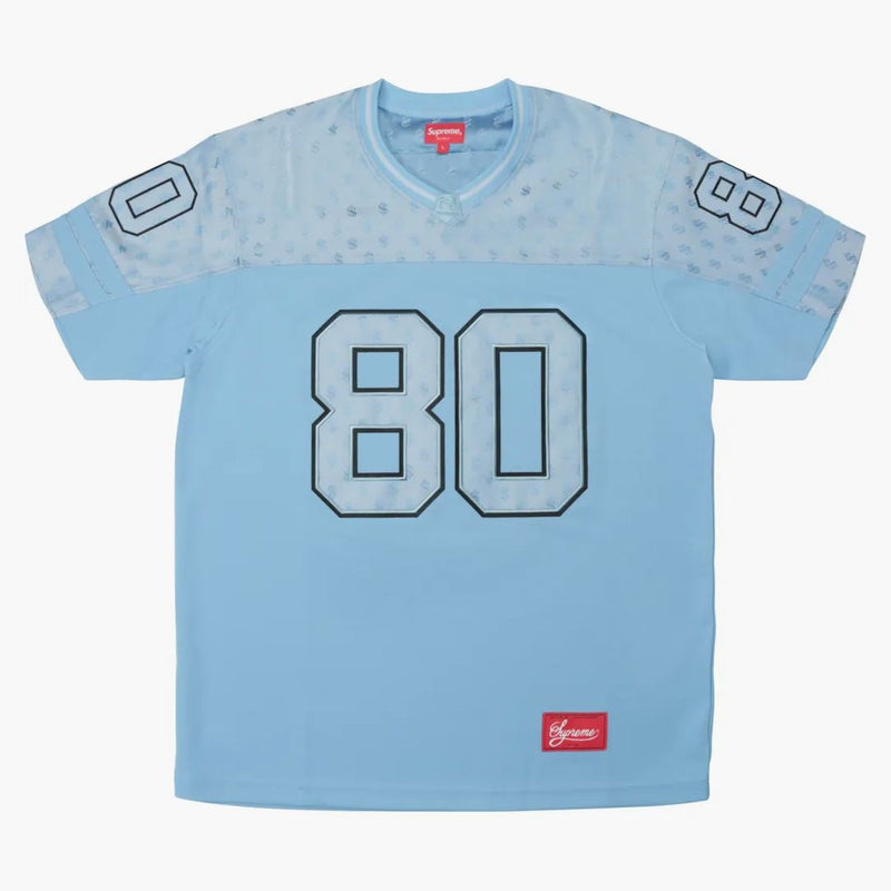 Supreme Monogram Football Jersey Columbia Blue