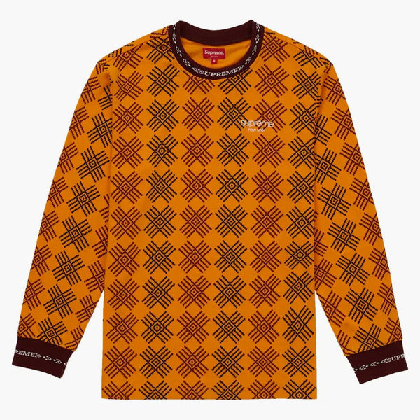 Supreme Motif L/s Top Orange