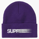 Supreme Motion Logo Beanie Purple