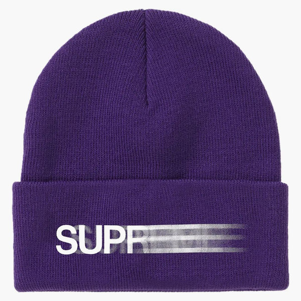 Supreme Motion Logo Beanie Purple