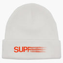 Supreme Motion Logo Beanie White