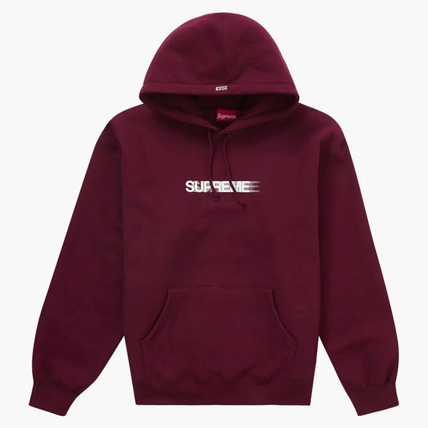 Supreme Motion Logo Hooded Sweatshirt (ss23) Burgundy