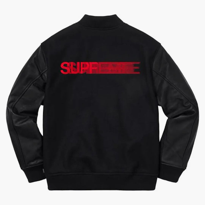 Supreme Motion Logo Varsity Jacket svart
