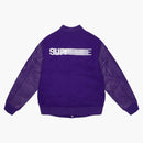 Supreme Motion Logo Varsity Jacket Purple