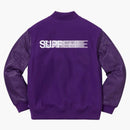 Supreme Motion Logo Varsity Jacket Purple