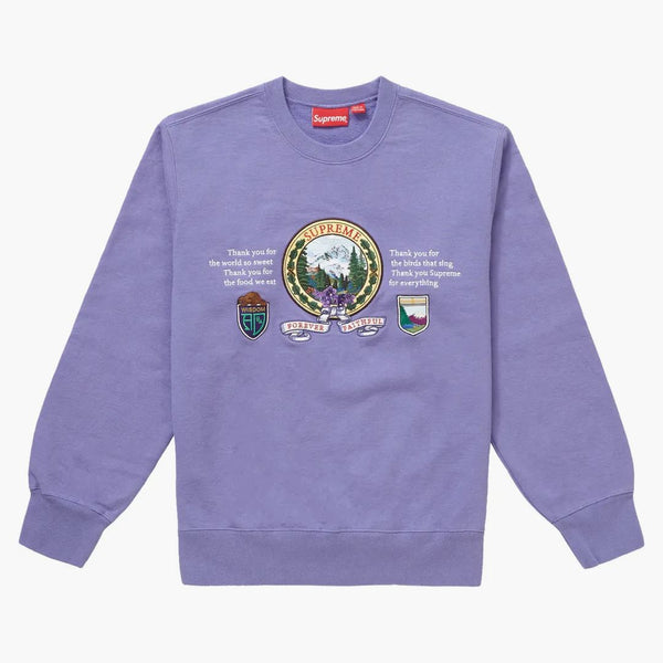 Supreme Mountain Crewneck Light Violet