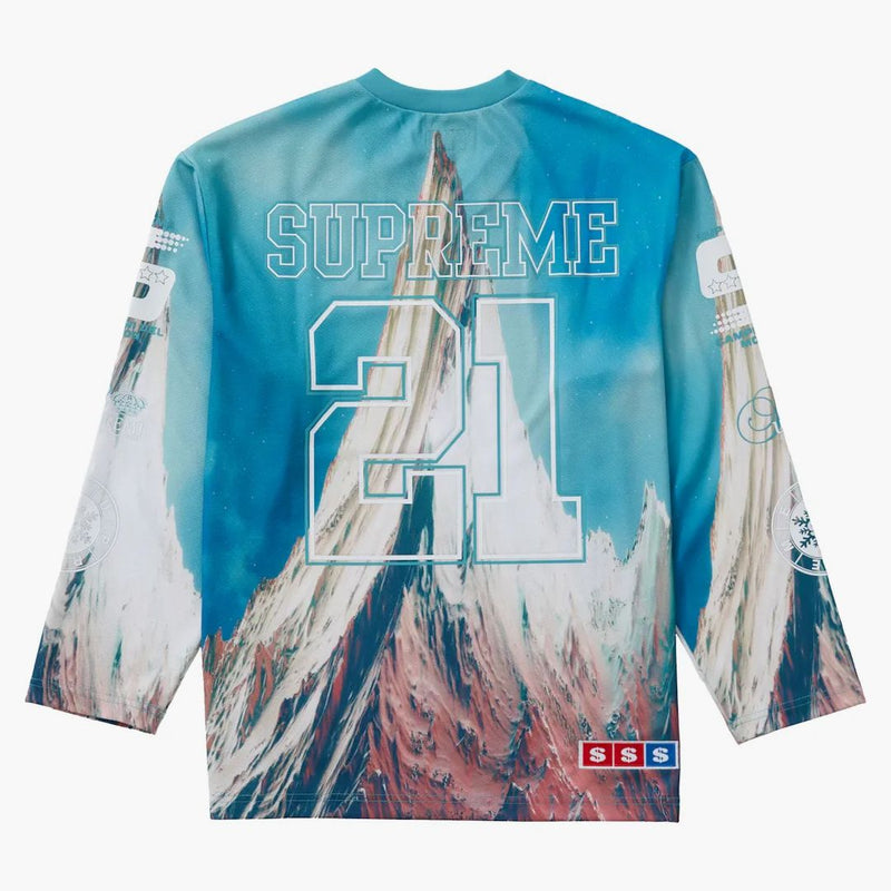Nejvyšší horský hokejový dres modrá