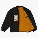 Supreme mug shot crew jacket black