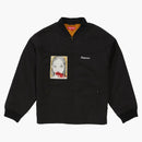 Supreme mug shot crew jacket black