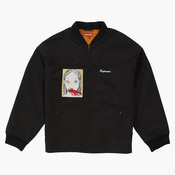Supreme Mug Shot Crew Jacket Black