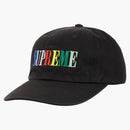 Supreme Multi Color Logo 6-panel Black