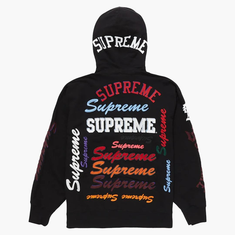Suprema Multi Logo Felpa con cappuccio nero