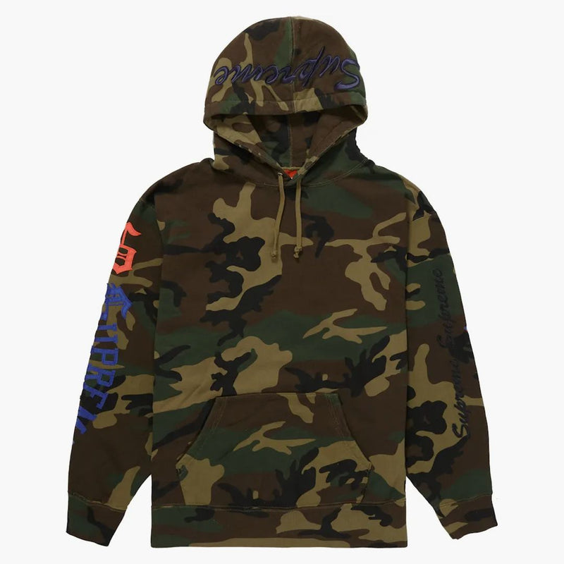 Nejvyšší multi logo mikina s kapucí