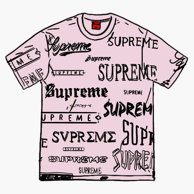 Supreme Multi Logo Tea Light Pink