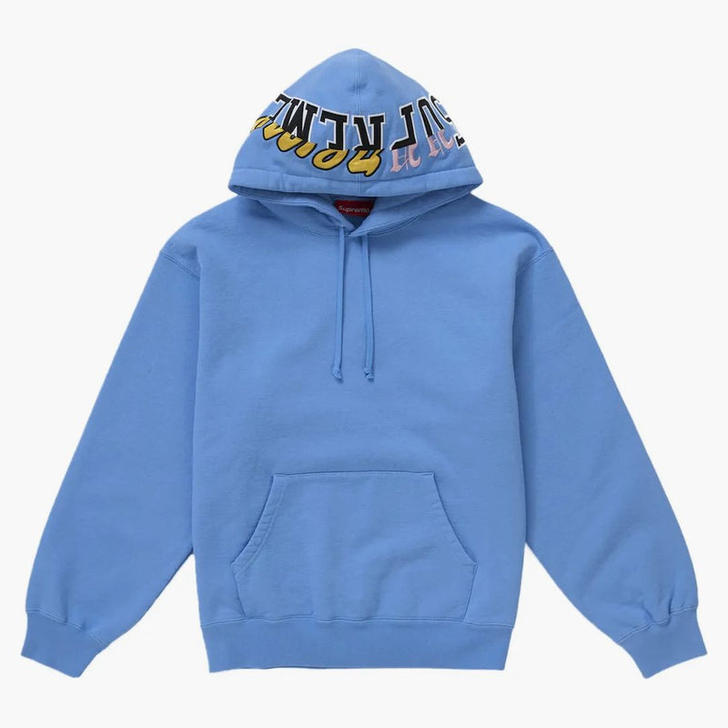 Supreme Multi Logos Hooded Sweatshirt Blue