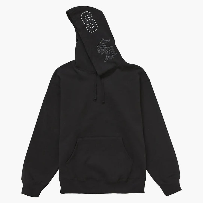 Nejvyšší multi s logo mikina s kapucí černá