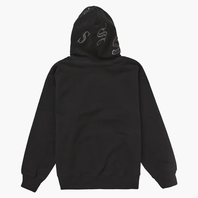 Nejvyšší multi s logo mikina s kapucí černá