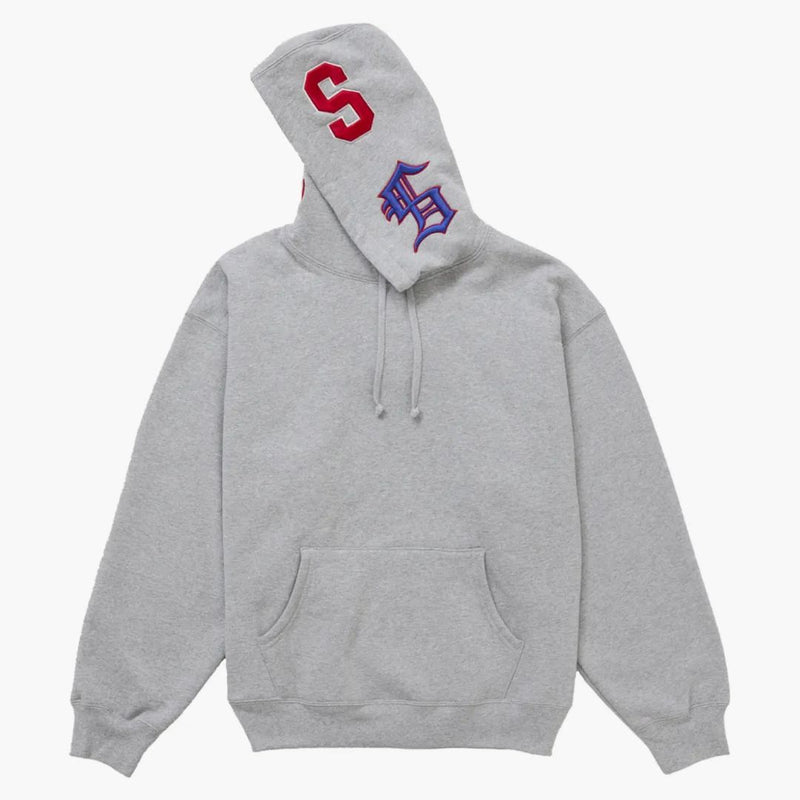 Nejvyšší multi s logem kapucí mikina Heather šedá