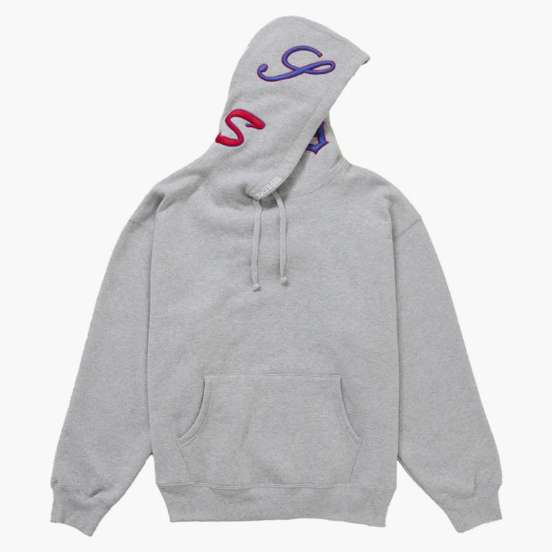 Nejvyšší multi s logem kapucí mikina Heather šedá