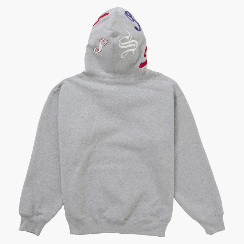 Nejvyšší multi s logem kapucí mikina Heather šedá