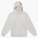 Supreme Multi s logo hooded sweatshirt white