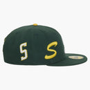 Supreme Multi S logotipo New Era 59Fifty Fited tiene verde