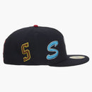 Supreme Multi S logo new era 59fifty Fitted has navy
