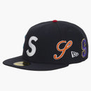 Supreme Multi S logo new era 59fifty Fitted has navy
