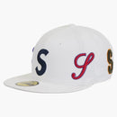 Supreme Multi S logo new era 59fifty fitted has white