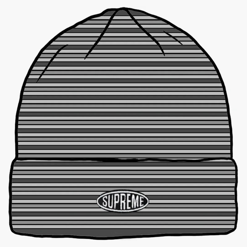 Supreme Multi Stripe Beanie (fw20) Black