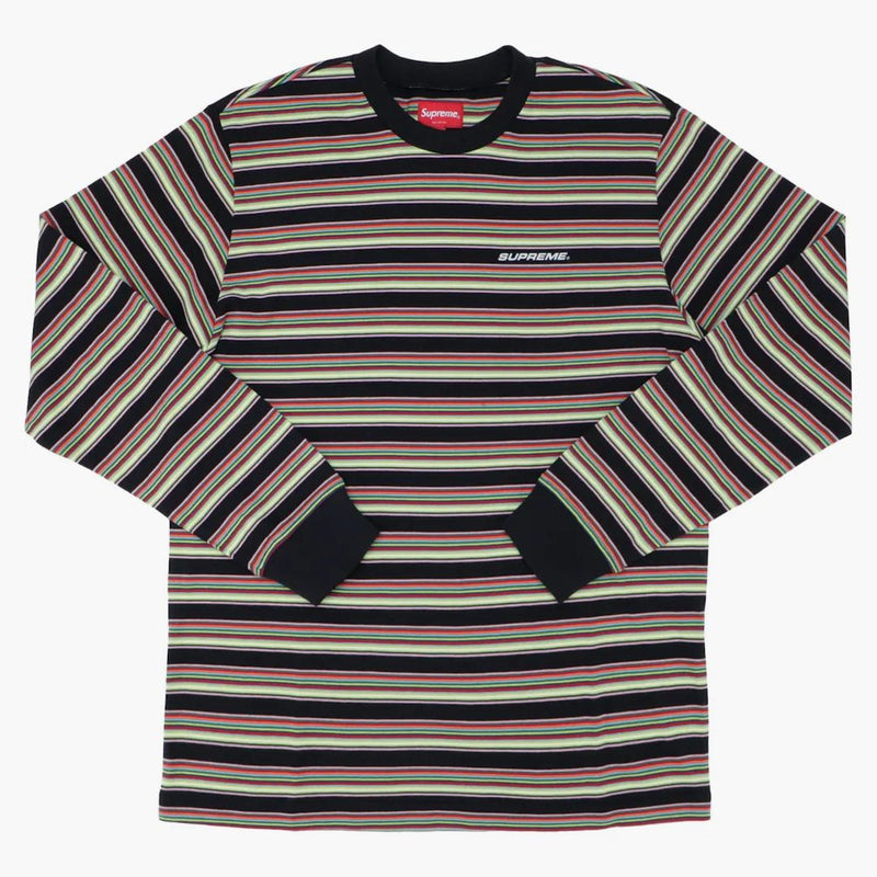 Supreme Multi Stripe L/s Top Black