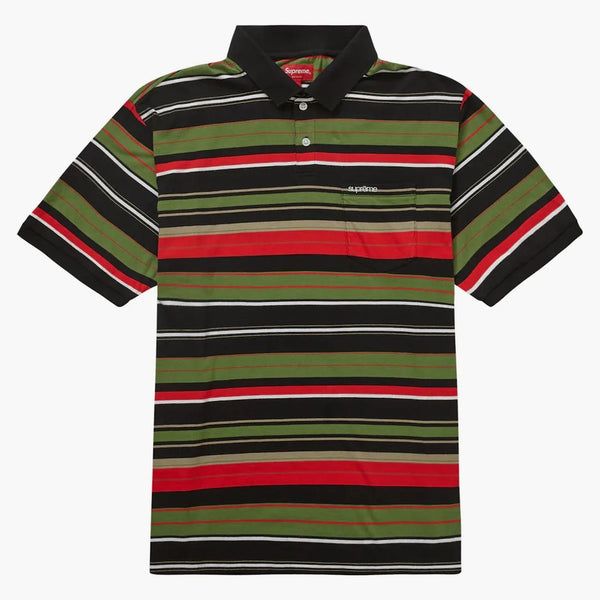 Supreme Multi Stripe Polo Black