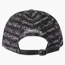 Supreme Multi Type Jacquard Denim 6-panel Black