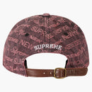 Supreme Multi Type Jacquard Denim 6-panel Purple