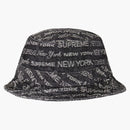 Supreme Multi -Type Jacquard Denim Crusher Black